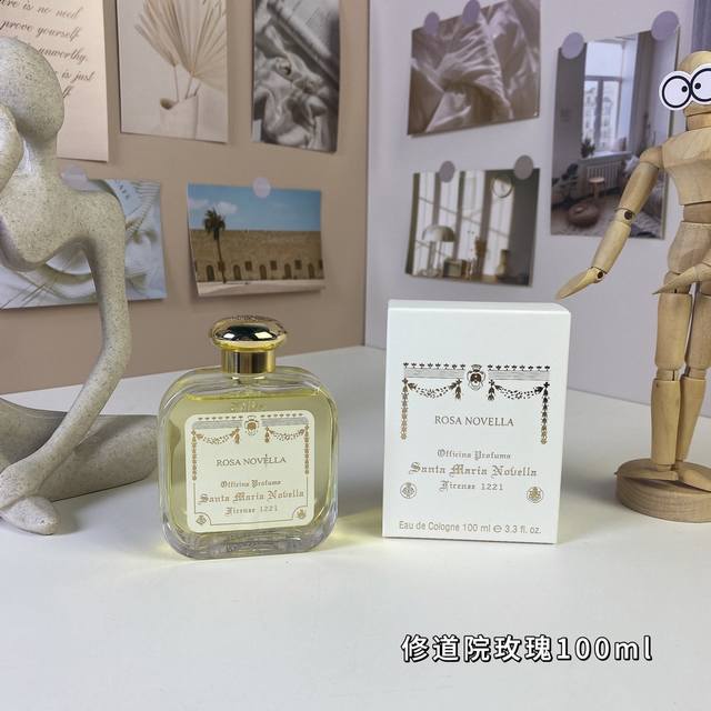 130 修道院玫瑰100Ml 圣塔玛利亚诺维拉 Santa Maria Novella Rosa Novella, 品牌：圣塔玛利亚诺维拉 属性：中性香 香调：