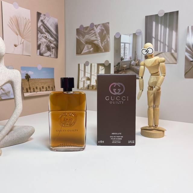 高品质 120 古驰罪爱不羁男士浓香水90Ml Gucci Guilty Absolute Pour Homme, 2017 品牌：古驰 调香师：Alberto - 点击图像关闭