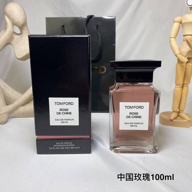 原单品质 汤姆福特tf 2022新香水中国药感玫瑰 Rose De Chine 中国玫瑰100Ml 前调：玫瑰 中调：黄牡丹 基调：岩蔷薇，没药