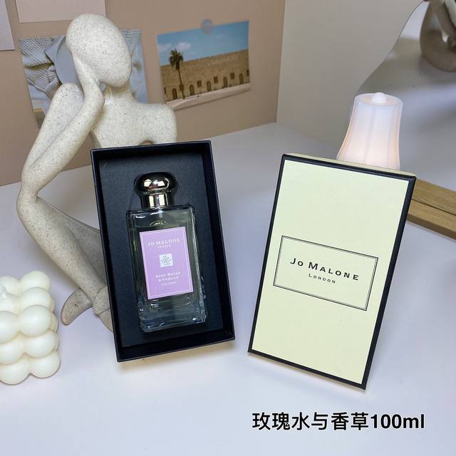 祖玛珑玫瑰水与香草100Ml Jo Malone Rose Water Vanilla Cologne,2023 品牌：祖马龙 属性：中性香 香调：花果香美食调