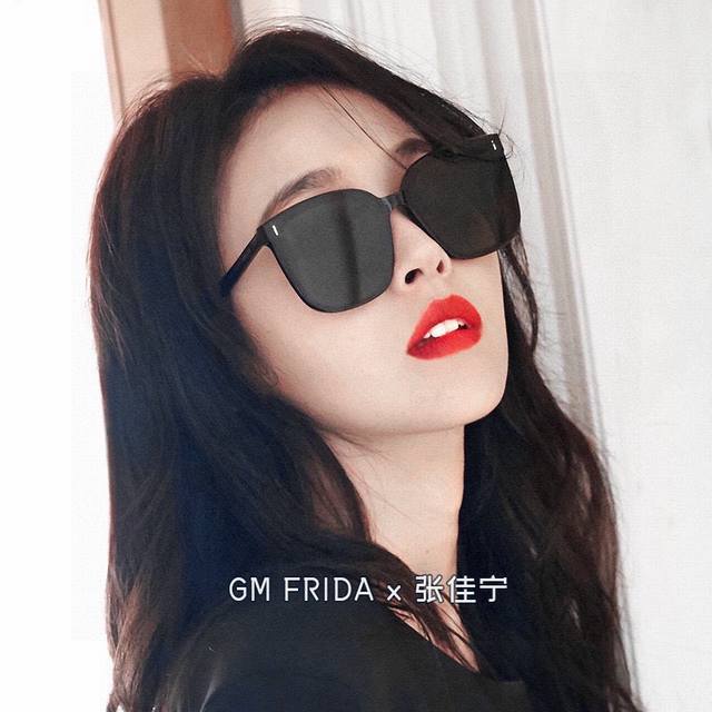 Gm Frida 许佳琪华晨宇等网红同款尼龙偏光墨镜仿版材配置 镜片带蔡司标+内镀绿膜 超高性价比 百搭款