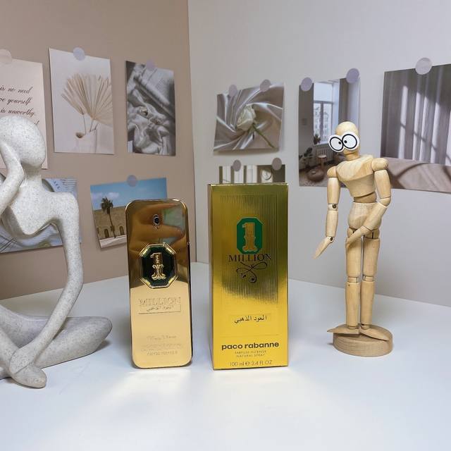 帕高1百万金砖黄金乌木沉香100Ml Paco Rabanne Million Golden Ou D