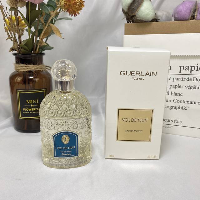 原单品质 Guerlain Volde Nuit娇兰午夜飞行女士香水100Ml，经典之香 前调：橙子 橙花 白松香 橘子 香柠檬 水仙花 柠檬 中调：醛 鸢尾花