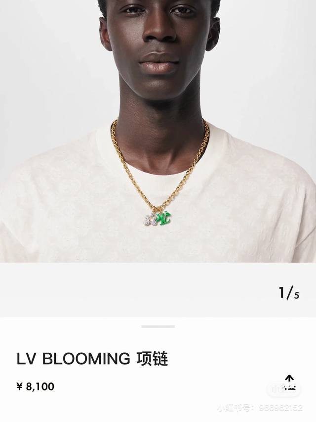 新款出货 Lv Tyler联名小花项链