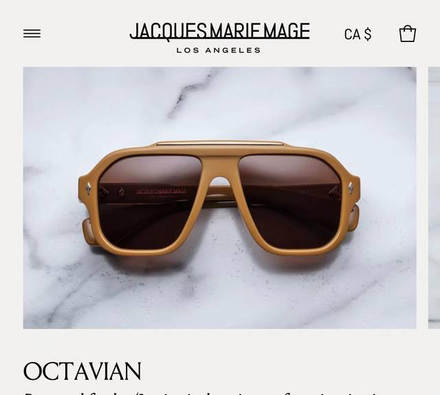 Jacques Marie Mage 日本手工眼镜 Model：Octavian Size:54口17-146