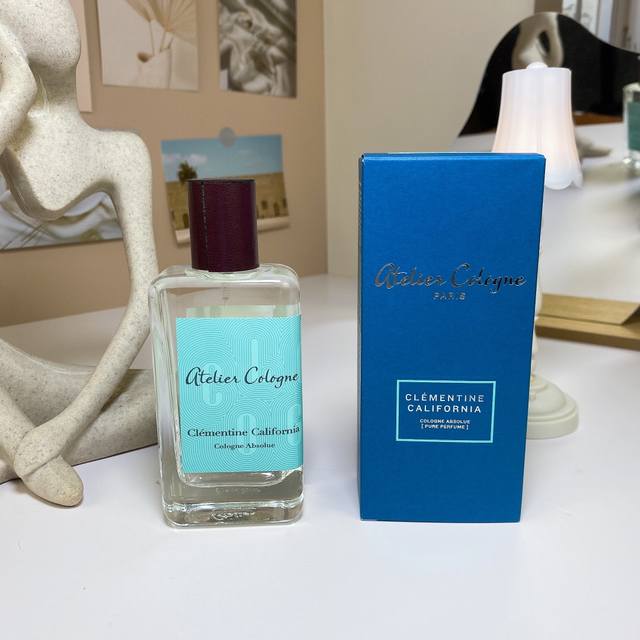 新包装欧珑加州柑橘 加州盛夏 100Ml Atelier Cologne Clementine California,2016 属性：中性香 香调：芳香柑橘调