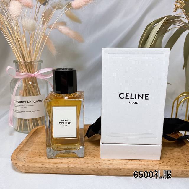 Black Tie礼服6500 ，Celine塞琳高定香水100Ml Celine赛琳高定 Black Tie 礼服 [ 白鸢尾油 雪松 树苔 香草 麝香 ]