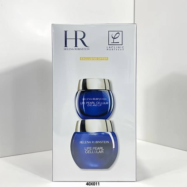 Hr赫莲娜黑珍珠眼面两件套 40X011编码！内含：面霜50Ml，眼霜15Ml。Hr赫莲娜皇家黑珍珠面霜50Ml。赫莲娜家的顶级面霜俗称隐形的王者~修护补水滋润