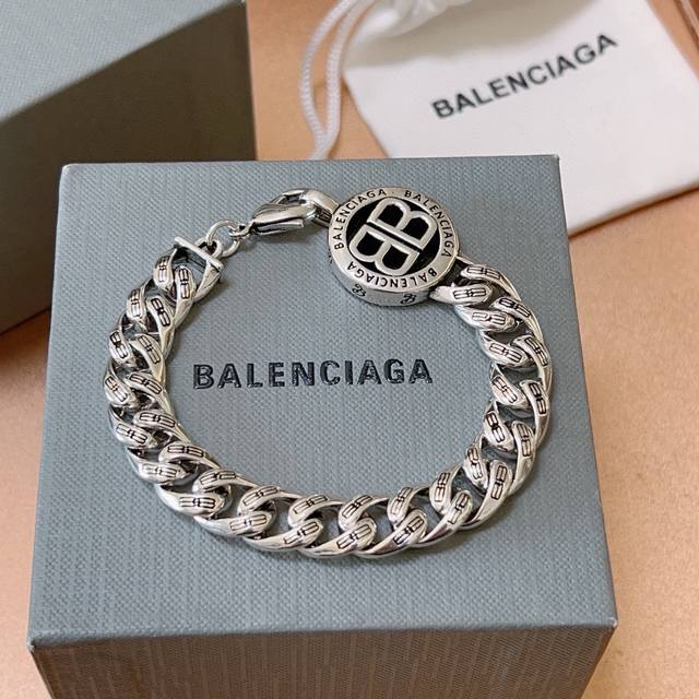 原单货新品 巴黎世家 Balenciaga手链专柜一致巴黎世家手链 男士火爆款出货 设计独特 前卫 男女必备！码数18。20。22。24Cm