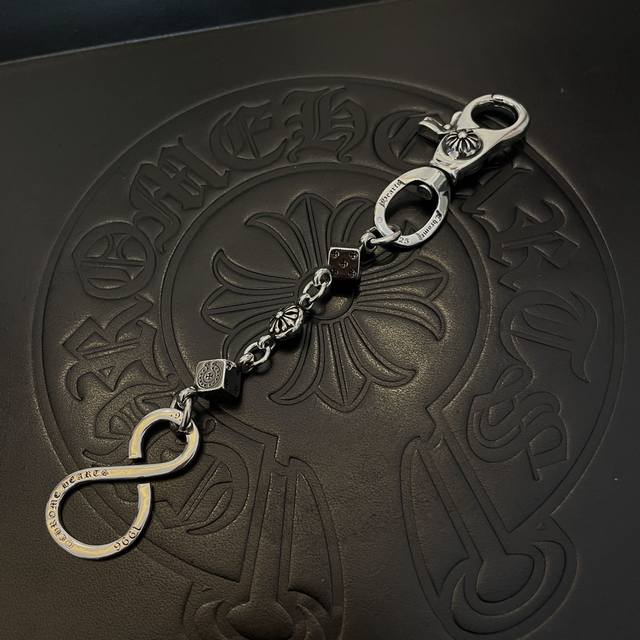 Chrome Hearts 克罗心十字花球骷子钥匙扣 大龙虾扣 雕刻工艺 精工品质 纯手工打造 ～正品开模潮流时尚必备 男女均可佩戴 情侣款同款 摇滚朋克泰银风