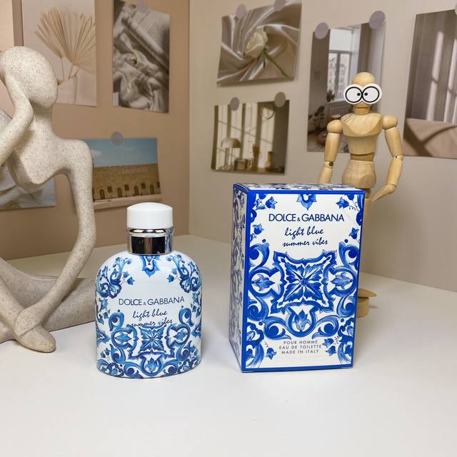 杜嘉班纳青花瓷 浅蓝男士夏日氛围版125Ml Dolce&Gabbana Light Blue Pour Homme Summer Vibes, 品牌：杜嘉班纳