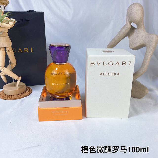 宝格丽橙色糖果微醺罗马女士香水100Ml 香调：东方花香调，桂花和杏子的花果香，搭配清甜的安息香