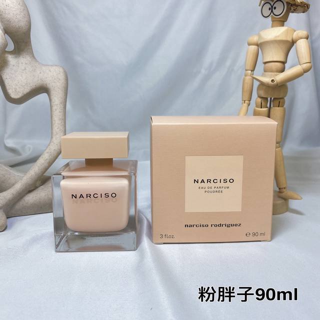 Narciso Rodriguez 纳西素纳西索 罗德里格斯粉影 粉麝香 淡香精 粉胖子 Ml 香调:木质花香调 前调:玫瑰茉莉橙花 中调:麝香 后调：香根草雪