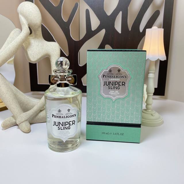 Penhaligon'S 潘海利根juniper Sling琴酒 杜松子酒淡香水 Ml 香调：木质香型香料调 前调：当归，肉桂，橙和杜松浆果 中调：豆蔻，鸢尾根