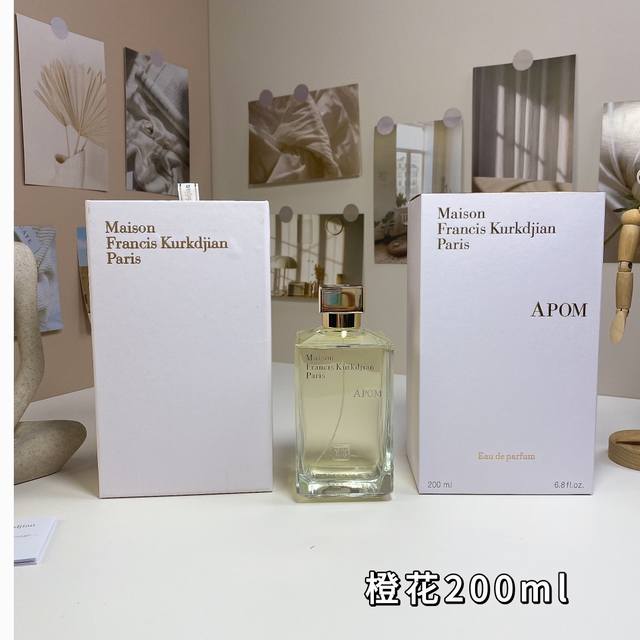 梵诗柯香橙花女士200Ml Maison Francis Kurkdjian Apom Pour Femme, 2009 品牌：梵诗柯香 调香师：Francis