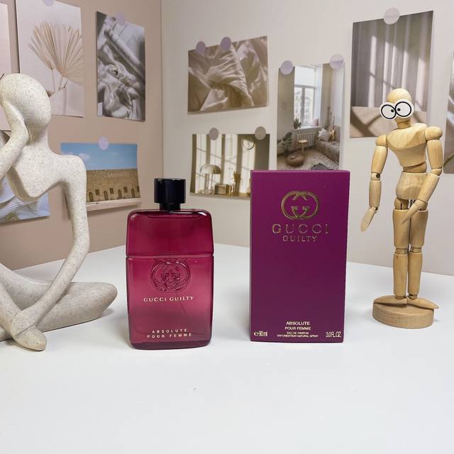 古驰罪爱不羁纯爱版女士 Ml Gucci Guilty Absolute Pour Femme, 2018 品牌：古驰 调香师：Alberto Morillas