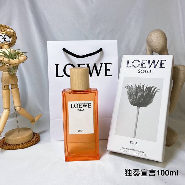 Loewe 罗意威独奏宣言 独奏乐章女士香水100毫升 持久花果香调个性香氛，超凡脱俗又独具个性，将花朵的女性气质与岩石的力量相结合，将森林的宁静和水果香调的活