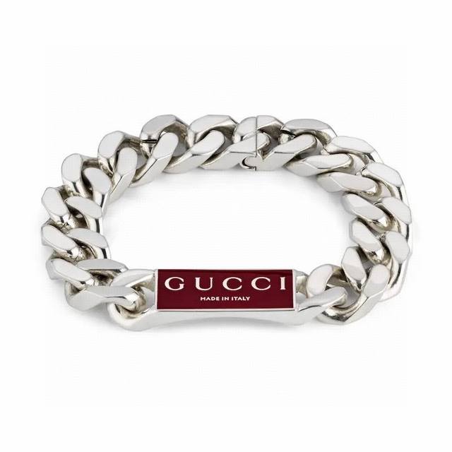 Gucci古驰Trademark系列珐琅链式手链尺寸18-20-22