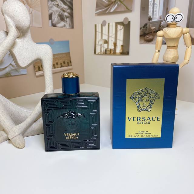 范思哲爱神浓香精100Ml Versace Eros Parfum, 品牌：范思哲 属性：男香 香调：馥奇东方调 前调：薄荷柠檬 中调：苹果天竺葵 后调：零陵香