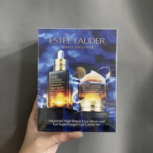 新版雅诗兰黛精华100Ml+眼霜15Ml套装实拍现货 需要中文标的下单备注 新版雅诗兰黛小棕瓶精华100Ml 眼霜15Ml两件套新版雅诗兰黛小棕瓶第七代特润精华