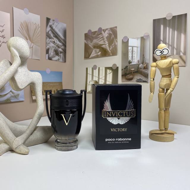 帕高勇者无敌 黑奖杯浓香100Ml Paco Rabanne Invictus Victory, 品牌：帕高 属性：男香 香调：东方调 前调：粉红胡椒柠檬 中调