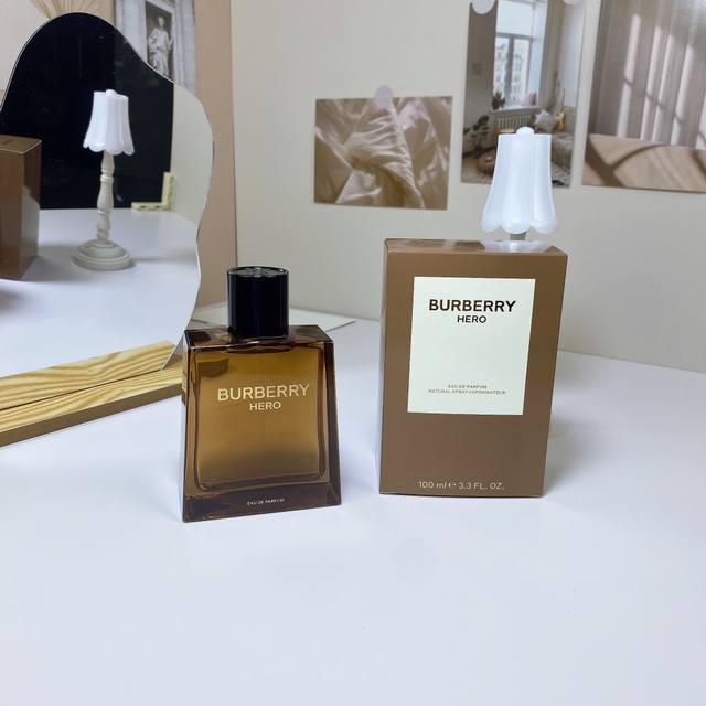 原单品质 Burberry博柏利Hero英雄香浓香骏勇男士香水100Ml 木质香持久留香 前调:松针清冷纯粹透露坚定独立 中调:安息香丝滑圆润散发温暖柔情 尾调