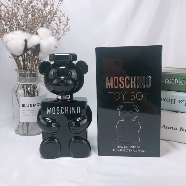 原单品质 Moschino梦仙奴 Toy Boy黑色泰迪熊男士香水100Ml