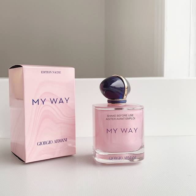 原单品质 阿玛尼 限量香水 My Way流沙版 Giorgio Armani My Way Nacre Edp 阿玛尼我行我路 自我无界 珍珠母流沙版 前调：橙