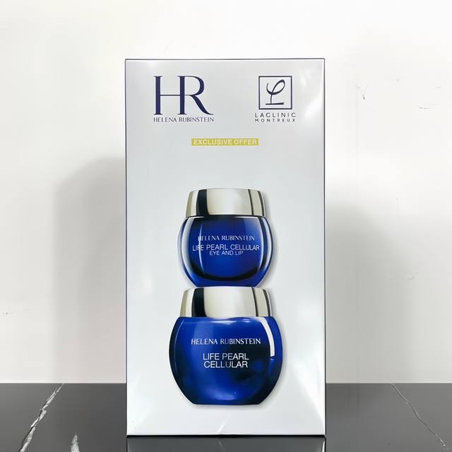 普通版 赫莲娜黑珍珠眼面两件套！内含：面霜50Ml，眼霜15Ml。