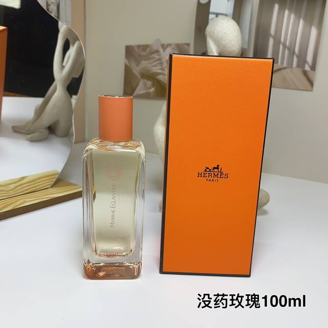 原单品质 爱马仕闻香系列-没药玫瑰100Ml Hermes Hermessence Myrrhe Eglantin 香调：木质东方调 气味：没药玫瑰