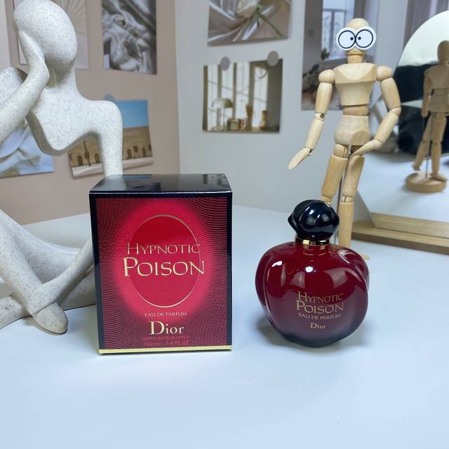 迪奥Dior 蛊媚奇葩 红毒 女士香水红毒浓香 Ml Hypnotic Poison Eau De Parfum 品牌：迪奥 香调：东方美食调 前调：甘草 杏仁