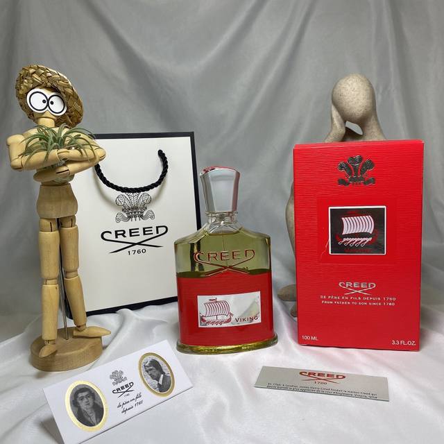 Creed 维京之海 维京海盗红色香水男士香水100Ml 木质馥奇香调