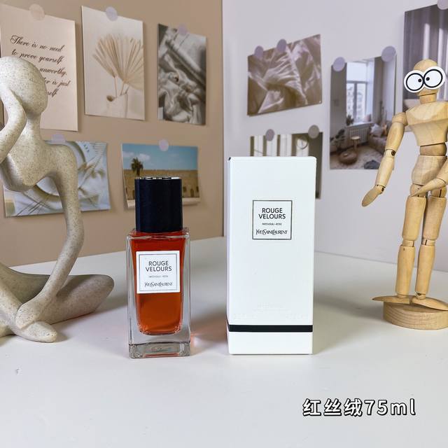 红丝绒75Ml 圣罗兰高定衣典系列- Ysl Yves Saint Laurent Rouge Velours, 品牌：圣罗兰 属性：中性香 香调：花香西普调