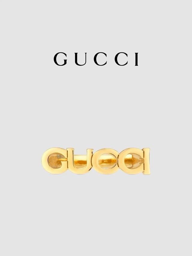 三个颜色[新年礼物]Gucci古驰“Gucci”字母造型戒指尺寸6-11