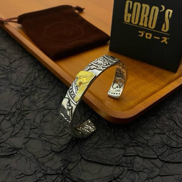 新品上架 Goro’S高桥吾郎飞鹰手镯 顶级版本 认准独家拍摄 主攻高端市场 绝对区别普通版本！图片产品细节与Zp一致！原版制作工艺 精工品质 纯手工打造 ～正