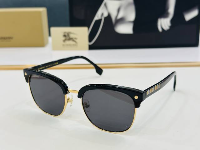 高品质Burberr* 巴家 Be4317 Size：56口20-145 女款太阳眼镜 Bm高品质 特色镜腿