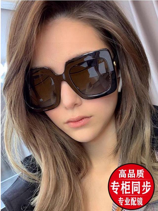 Gucci 太阳镜 Gg0178S 大方框女款时尚墨镜