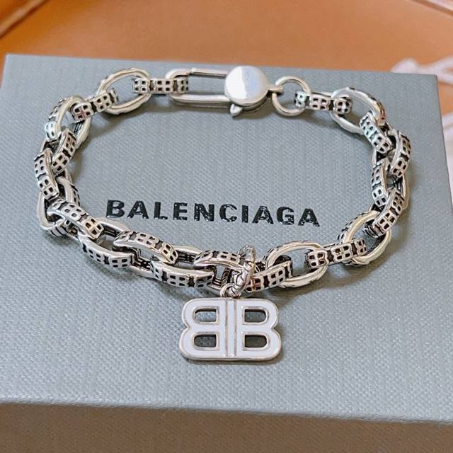 原单货新品 巴黎世家 Balenciaga手链专柜一致巴黎世家手链 男士火爆款出货 设计独特 前卫 男女必备！码数18。20。22。24Cm - 点击图像关闭