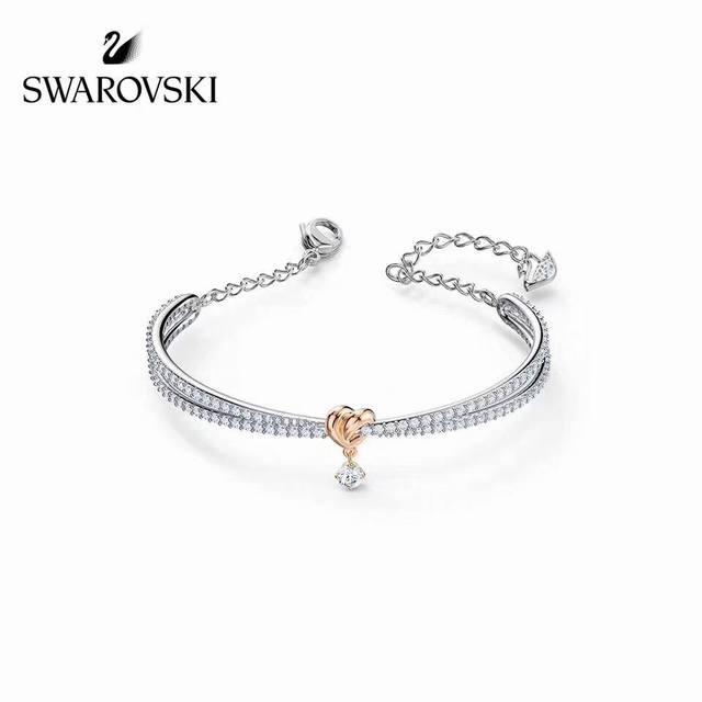 Swarovski 永恒的爱 爱心单钻分色手镯 这款施华洛世奇手镯缀有闪亮迷人的Swarovski仿水晶，可为任何华丽造型增添抢眼点缀。是送给挚爱的上佳选择。