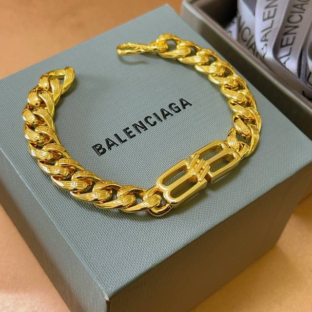 原单货新品 巴黎世家 Balenciaga手链专柜一致巴黎世家手链 男士火爆款出货 设计独特 前卫 男女必备！码数18 20 22 24Cm