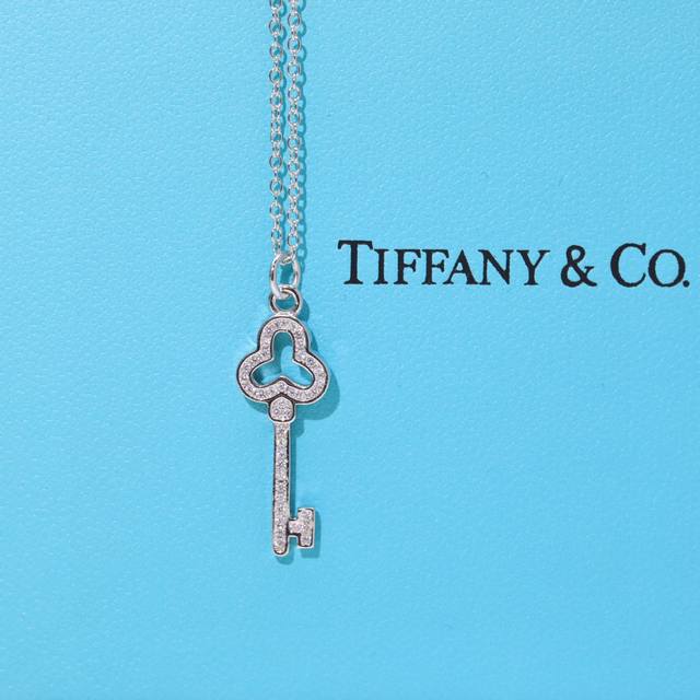 925新款Tiffany 蒂芙尼 钥匙项链 S925纯银材质 精工版本 带Logo 链长45Cm调节Tiffany&Co.项链