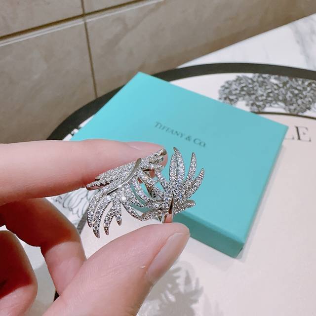 Tiffany 蒂芙尼戒指 简约大气百搭 潮流单品 全新升级版 开口戒指可调节V金镀铂金层 原版清晰字印 非常不错的款式推荐这款 搭配设计多元素每一层设计每款都