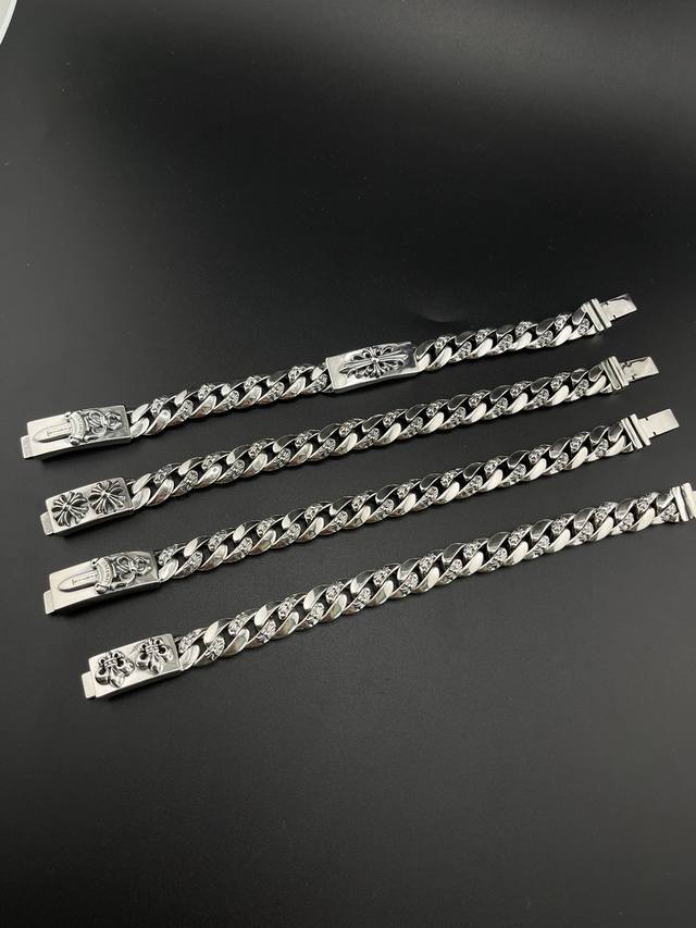 Chrome Hearts 克罗心手链集合图，宽11Mm 尺寸18厘米