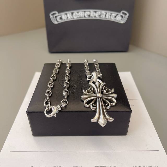 项链 Chrome Hearts 克罗心绝美项链 真的好好看～ 尺寸60 - 点击图像关闭