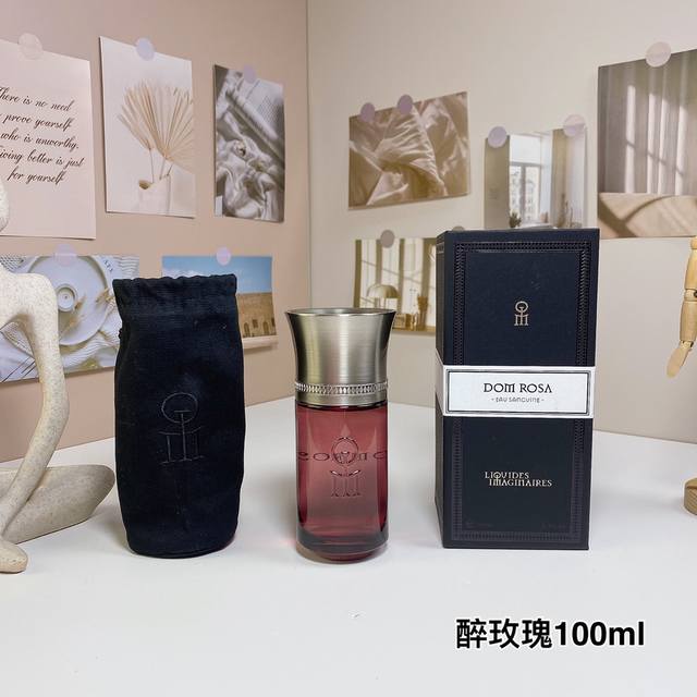 高品质 液态创想醉玫瑰粉色之彼浓香水100Ml Liquides Imaginaires Dom Rosa, 2013 品牌：液态创想 调香师：Sonia Co