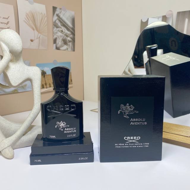 高品质 克雷德拿破仑之水香精版香水75Ml！ Creed Absolu Aventus, 属性：男香 香调：果香西普调 前调：香柠檬柠檬黑加仑葡萄柚生姜 中调：