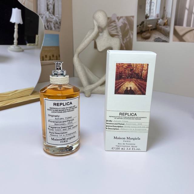 高品质 马丁马吉拉秋日氛围淡香水100Ml Maison Margiela Autumn Vibes 香调：辛辣木质调 前调：粉红胡椒 小豆蔻 芫荽 中调：胡萝